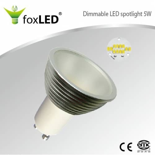 Dimmable LED spot light 5W