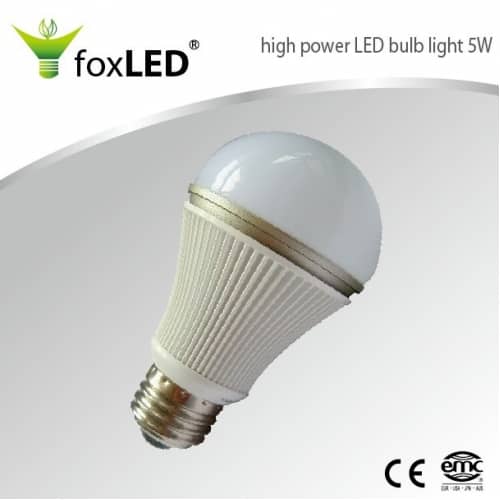 High power LED bulb 5W